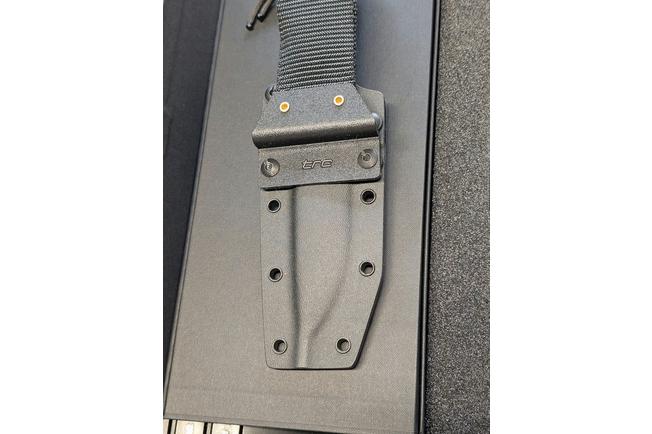 Image for TRC Knives South Pole, Satin Magnacut, Black Canvas Micarta, survival knife