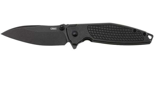 Immagine per CRKT Ibis 2561 Blackwashed S35VN, Black Stonewashed Titanium, coltello da tasca, Lucas Burnley design