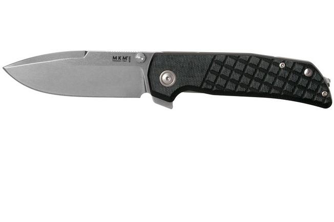 Imagem para MKM Maximo MM-BCT Black Canvas Micarta navalha, Bob Terzuola design