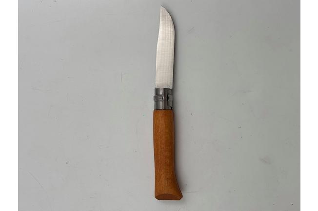 Image for Opinel pocket knife No. 8 Classic, stainless steel, leather sheath, beech