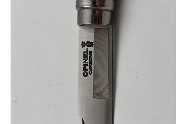 Image for Opinel pocket knife No. 8 Classic, stainless steel, leather sheath, beech