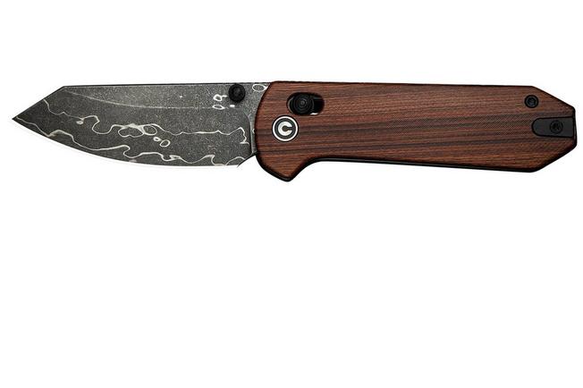 Image for Civivi Yonder C23073B-DS1 Damascus, Guibourtia Wood, pocket knife
