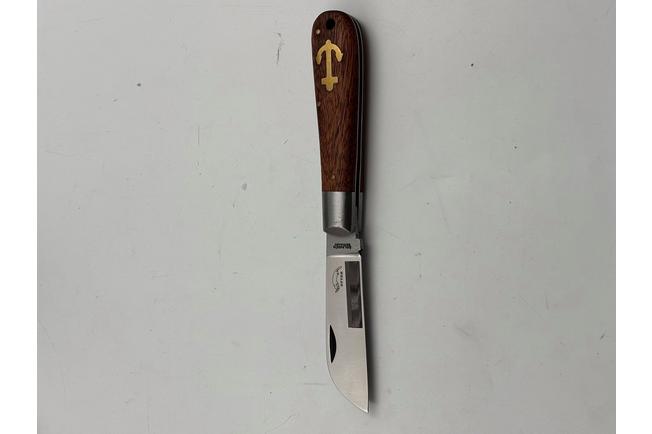 Image for Otter Anchor Knife 173 Large Carbon, Sapeli, Brass Anchor, pocket knife