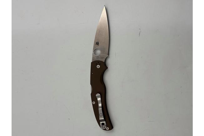 Afbeelding voor Spyderco Native Chief C244GPBN15V, Sprint Run, Stonewashed CPM 15V, Brown G10 zakmes