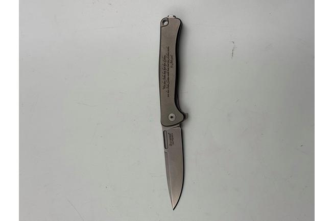 Afbeelding voor LionSteel Emmet EM01 FL Stonewashed MagnaCut, Grey Titanium, zakmes, Molletta design