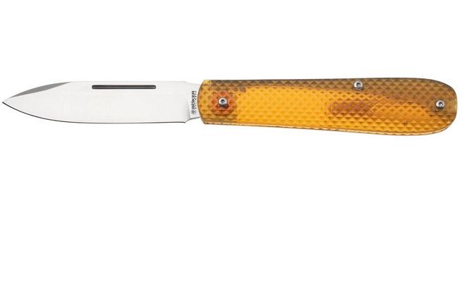 Image for Böker Manufaktur Coffin 112947 Satin MagnaCut, Ultem, slipjoint pocket knife, Chuck Gedraitis design