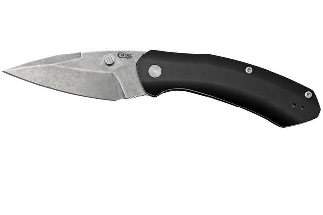 Afbeelding voor Case Westline 36550 Black Anodized Aluminum, Drop Point Blade S35VN, zakmes
