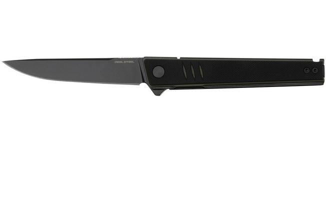 Afbeelding voor Real Steel Kikashi 8071GB Black PVD 14C28N, Black Green G10, zakmes
