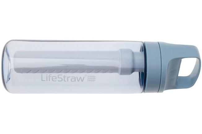 Imagen para LifeStraw Go Icelandic Blue GO-650ML-ICE BPA-Free Plastic, botella de agua con filtro de 2 fases, 650 ml