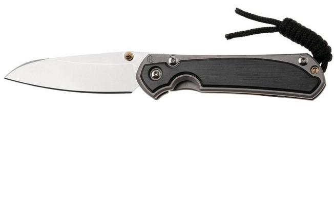 Image pour Chris Reeve Small Sebenza 31 S31-1124, Stonewashed CPM MagnaCut Insingo, Glassblasted Titanium, Bog Oak Inlay couteau de poche