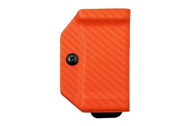 Image for Clip And Carry Kydex Sheath Victorinox Spirit, Carbon Fiber Orange VSPIRIT-CF-ORNG belt holster