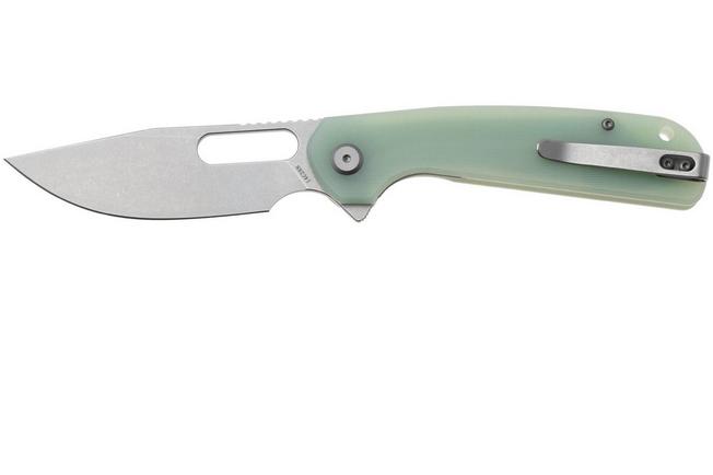 Image pour Eutektik Trinity TRI-JSW-L Stonewashed 14C28N, Jade G10, couteau de poche pour gaucher