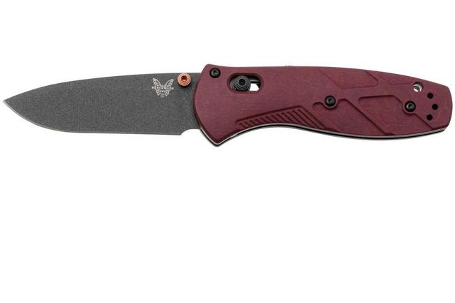 Bild für Benchmade Mini Barrage 585BK-04 Black Cobalt Cerakote CPM S30V, Redstone Richlite, Taschenmesser