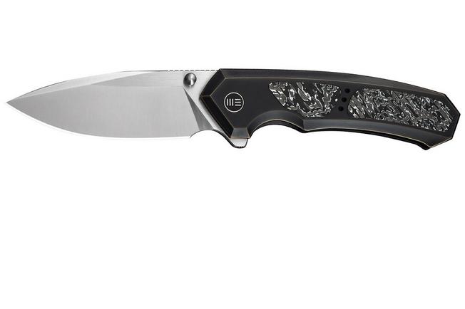 Image pour WE Knife Corwyn WE24088-3 Satin Böhler M390, Bronze Black Titanium Aluminium Foil Carbonfiber, couteau de poche