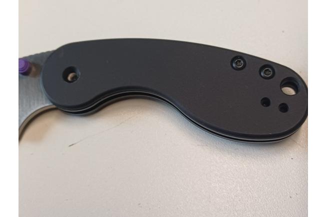 Bild für Kizer Microbe DSJ AirTi Ki2742DSJA1, Satin S35VN, Black Aluminium Taschenmesser, Maksim Epifantsev Design