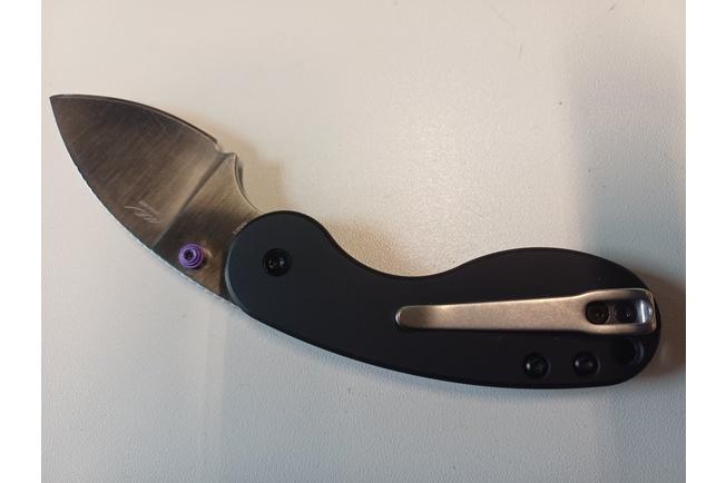 Bild für Kizer Microbe DSJ AirTi Ki2742DSJA1, Satin S35VN, Black Aluminium Taschenmesser, Maksim Epifantsev Design