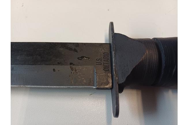 Bild für Ontario Marine Combat Knife 8180 Black 1095, Black Leather, Survivalmesser