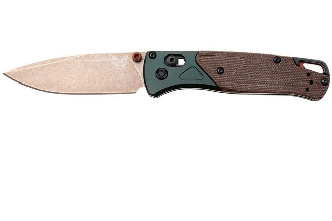 Bild für Benchmade Bugout 535FE-2602, Flat Dark Earth Battlewashed PVD CPM S90V, Taiga Green Aluminum, Taschenmesser