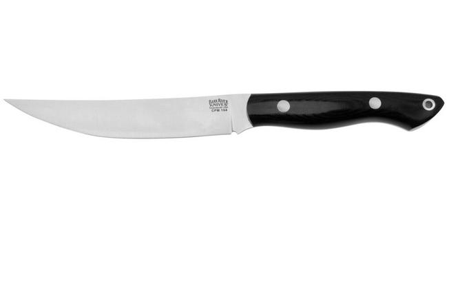 Image pour Bark River Mini Kalahari Sportsman CPM154 Black Canvas Micarta, couteau fixe