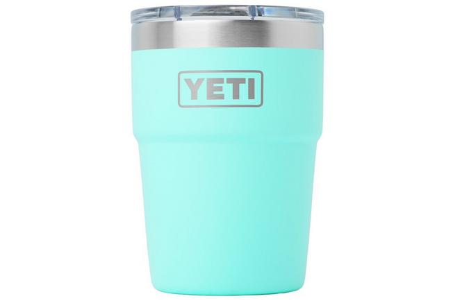 Afbeelding voor Yeti Rambler Stackable Cup 16oz Mag Slider Lid, Seafoam, stapelbare thermosbeker met deksel, 473 ml