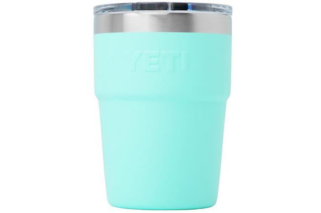 Afbeelding voor Yeti Rambler Stackable Cup 16oz Mag Slider Lid, Seafoam, stapelbare thermosbeker met deksel, 473 ml