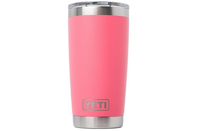 Afbeelding voor Yeti Rambler Tumbler Cup 20oz Mag Slider Lid, Tropical Pink, thermosbeker met deksel, 591 ml