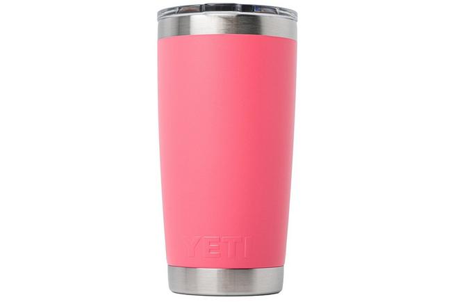 Afbeelding voor Yeti Rambler Tumbler Cup 20oz Mag Slider Lid, Tropical Pink, thermosbeker met deksel, 591 ml