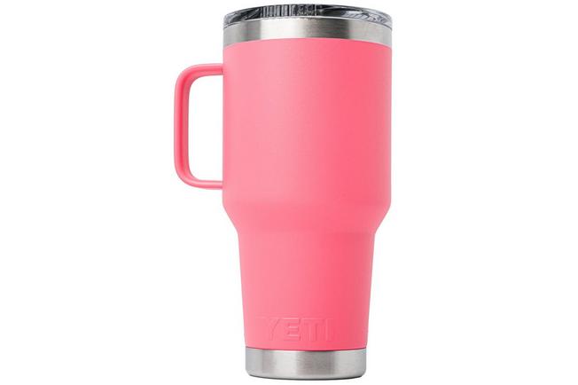 Afbeelding voor Yeti Rambler Travel Mug 30oz Stronghold Lid, Tropical Pink, thermos reismok met deksel, 887 ml