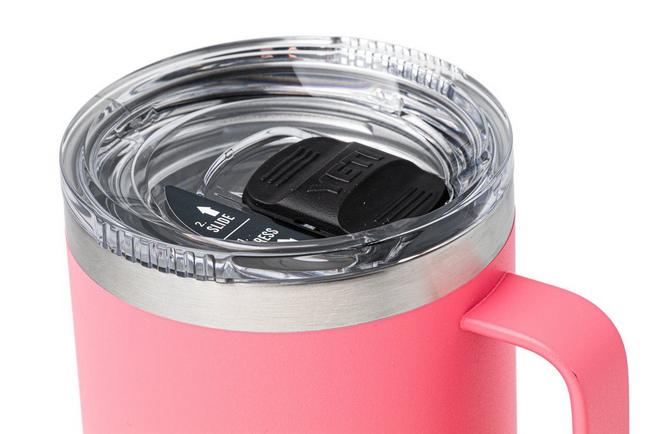 Afbeelding voor Yeti Rambler Travel Mug 30oz Stronghold Lid, Tropical Pink, thermos reismok met deksel, 887 ml