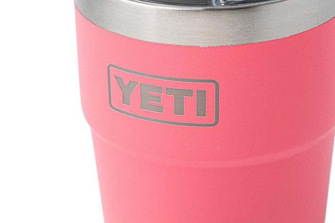 Afbeelding voor Yeti Rambler Stackable Cup 16oz Mag Slider Lid, Tropical Pink, stapelbare thermosbeker met deksel, 473 ml
