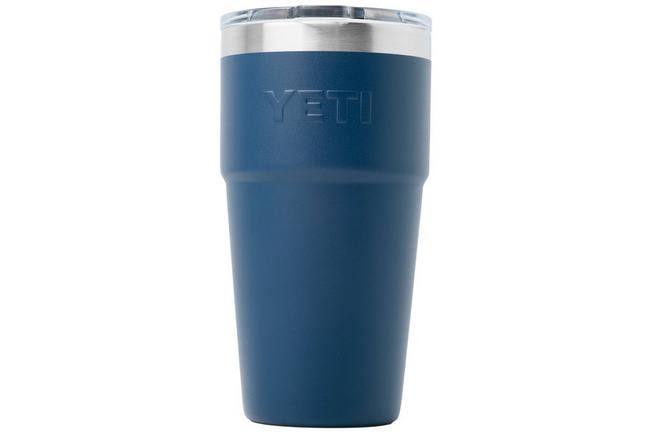 Afbeelding voor Yeti Rambler Stackable Cup 20oz Mag Slider Lid, Navy Blue, stapelbare thermosbeker met deksel, 591 ml