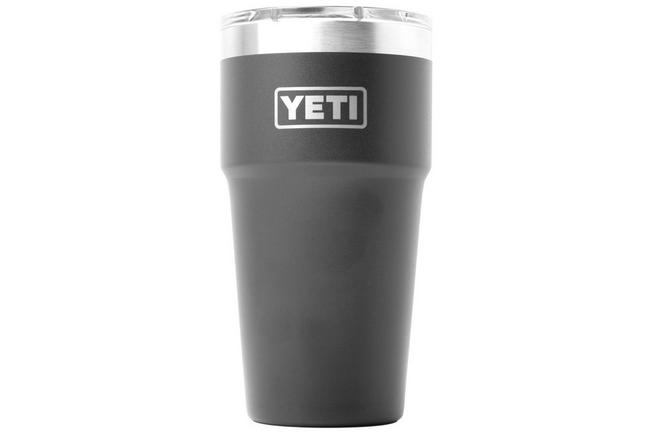 Afbeelding voor Yeti Rambler Stackable Cup 20oz Mag Slider Lid, Charcoal Grey, stapelbare thermosbeker met deksel, 591 ml