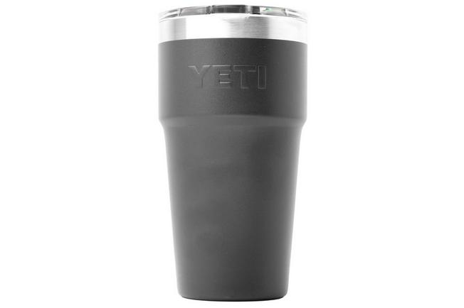 Afbeelding voor Yeti Rambler Stackable Cup 20oz Mag Slider Lid, Charcoal Grey, stapelbare thermosbeker met deksel, 591 ml