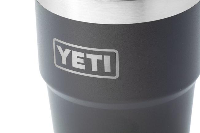 Afbeelding voor Yeti Rambler Stackable Cup 20oz Mag Slider Lid, Charcoal Grey, stapelbare thermosbeker met deksel, 591 ml