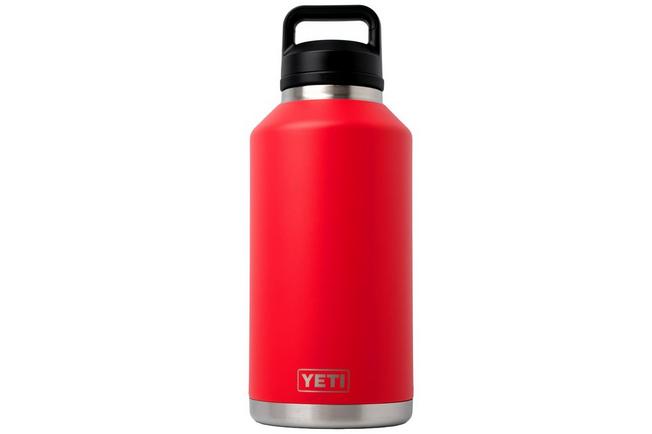 Afbeelding voor Yeti Rambler Bottle 64oz Chug Cap, Rescue Red, thermosfles met drinkdop, 1.9L