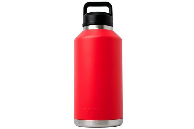 Afbeelding voor Yeti Rambler Bottle 64oz Chug Cap, Rescue Red, thermosfles met drinkdop, 1.9L