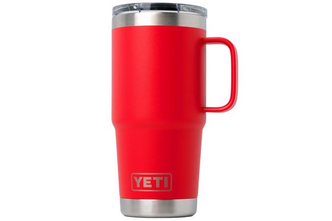 Afbeelding voor Yeti Rambler Travel Mug 20oz Stronghold Lid, Rescue Red, thermos reismok met deksel, 591 ml