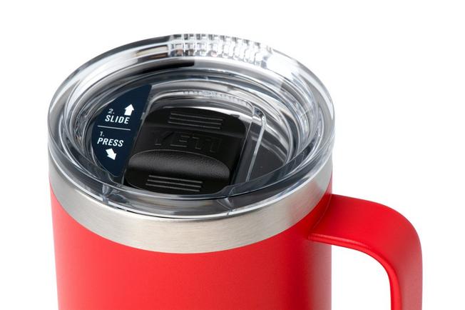 Afbeelding voor Yeti Rambler Travel Mug 20oz Stronghold Lid, Rescue Red, thermos reismok met deksel, 591 ml