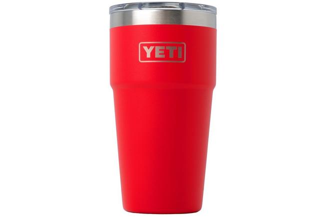 Afbeelding voor Yeti Rambler Stackable Cup 20oz Mag Slider Lid, Rescue Red, stapelbare thermosbeker met deksel, 591 ml
