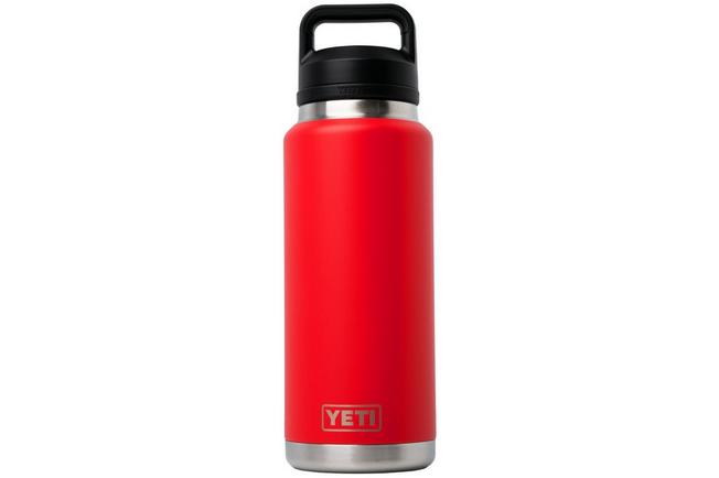 Afbeelding voor Yeti Rambler Bottle 36oz Chug Cap, Rescue Red, thermosfles met drinkdop, 1L