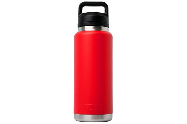 Afbeelding voor Yeti Rambler Bottle 36oz Chug Cap, Rescue Red, thermosfles met drinkdop, 1L