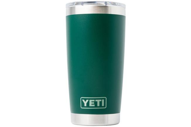 Afbeelding voor Yeti Rambler Tumbler Cup 20oz Mag Slider Lid, Black Forest Green, thermosbeker met deksel, 591 ml