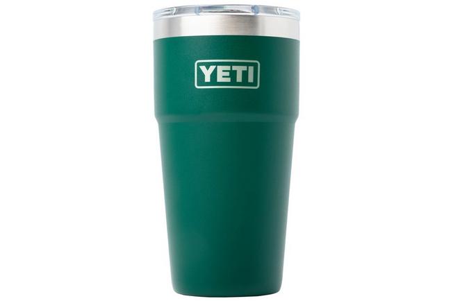 Afbeelding voor Yeti Rambler Stackable Cup 20oz Mag Slider Lid, Black Forest Green, stapelbare thermosbeker met deksel, 591 ml