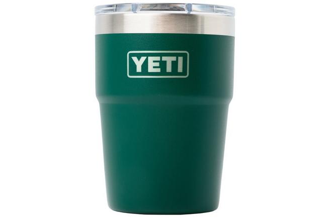 Afbeelding voor Yeti Rambler Stackable Cup 16oz Mag Slider Lid, Black Forest Green, stapelbare thermosbeker met deksel, 473 ml