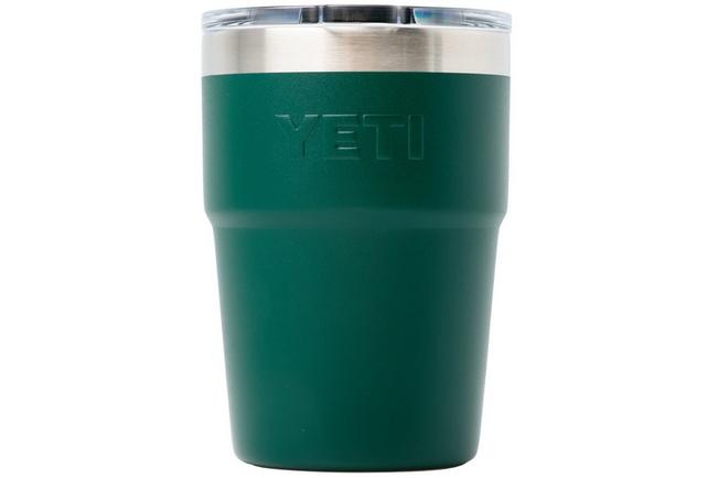 Afbeelding voor Yeti Rambler Stackable Cup 16oz Mag Slider Lid, Black Forest Green, stapelbare thermosbeker met deksel, 473 ml