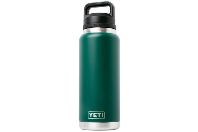 Afbeelding voor Yeti Rambler Bottle 36oz Chug Cap, Black Forest Green, thermosfles met drinkdop, 1L