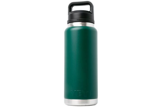 Afbeelding voor Yeti Rambler Bottle 36oz Chug Cap, Black Forest Green, thermosfles met drinkdop, 1L