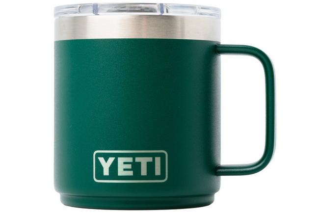 Afbeelding voor Yeti Rambler Stackable Mug 10oz Mag Slider Lid, Black Forest Green, stapelbare thermosmok met deksel, 295 ml