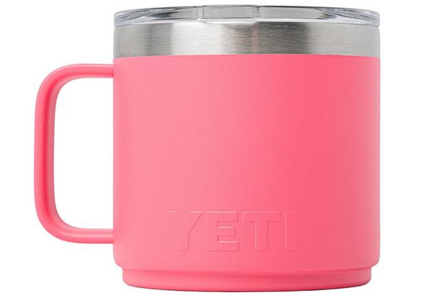 Afbeelding voor Yeti Rambler Stackable Mug 2.0 14oz Mag Slider Lid, Tropical Pink, stapelbare thermosmok met deksel, 414 ml