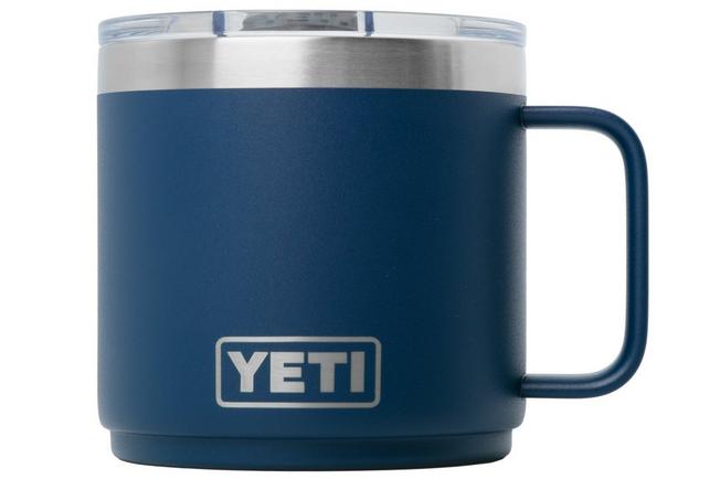 Imagen para Yeti Rambler Stackable Mug 2.0 14oz Mag Slider Lid, Navy Blue, taza apilable con tapa, 414 ml